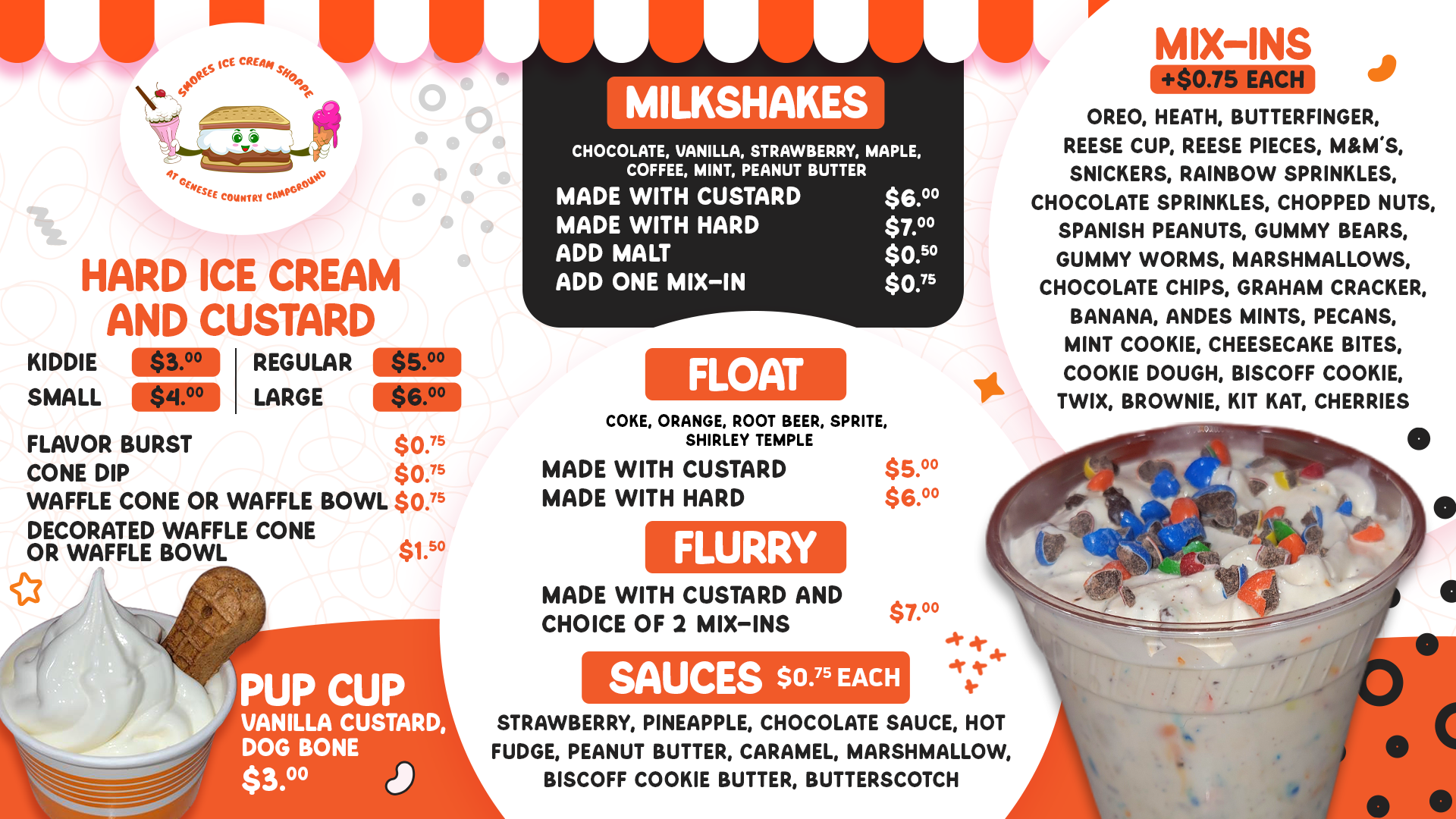 2026 Smore Ice Cream Menu - Page 1